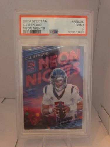 2024 Spectra Cj Stroud Neon Nights Case Hit Psa9