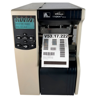 Zebra 110Xi4 Thermal Transfer Label Printer LAN USB Serial Peeler