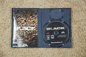 Black (Sony PlayStation 2, 2006) PS2 Black Label w/ Manual, Tested & Works