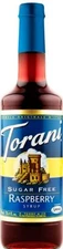 Torani Sugar Free Raspberry Syrup (750 mL /25.4 oz)