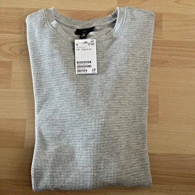 Neus H&M Slim Fit Herren Langarmshirt Größe L grau - Bild 1 von 4