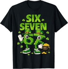 Meme 6-7 Shamrock Six Seven 6 7 St Patricks Day 67 Unisex S-4XL T-shirt