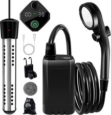 Portable Shower with Heater, 6000Mah Battery Powered Portable Shower for Camping
