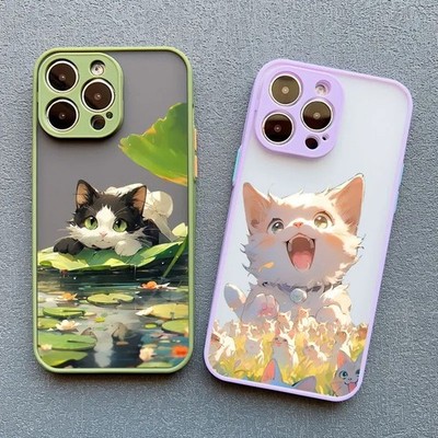 Phone Case For iPhone 17 16 13 12 Pro Max 15 14 11 Pro Max 16Plus Cute Cat Cover