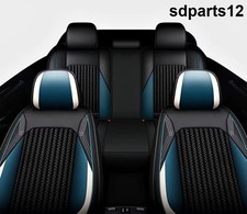 Sitzbezüge Komplettsatz Kunstleder Schwarz Blau Weiß Für Ford Focus Kuga Fiesta