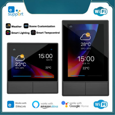 Lot 86P Smart Scene Wall Switch EU/US WiFi Smart Display All-in-One Control Work