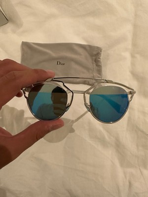 BLUE Dior So Real Stylish Aviator Sunglasses Christian Dior Mirrored So Real Sunglasses Blue 1734775  main image 2