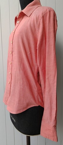 45RPM forty five RPM studio by R 3 Japan solid plain red ladies slim shirt - Picture 6 of 14