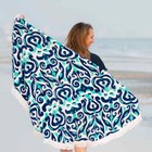 New Circle Beach Towel - Luna Lagoon Sand Circle - Pool Towel - Picnic Blanket