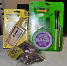 Primos Purple Haze Pot Slate, HS Strut push button yelper and face mask lot