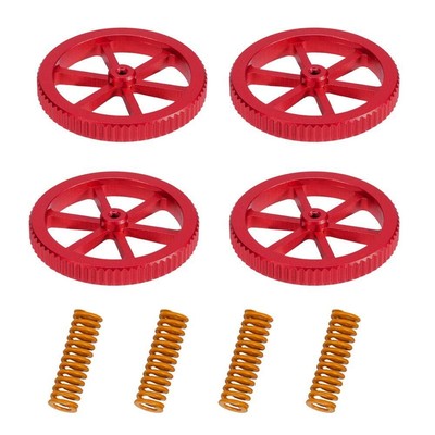 Comgrow Creality 4Pcs Metal Leveling Nuts and Springs Upgraded Set for Ender ...