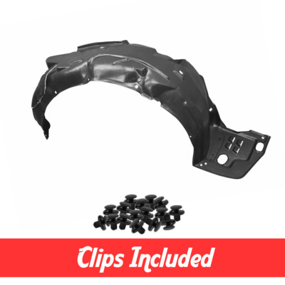 Front Passenger Side Fender Liner w/ Clips For 2012-2015 Honda Civic Sedan