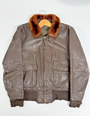 Original WWII Buaer USN G-1 Leather Flight Jacket Size 40 | eBay