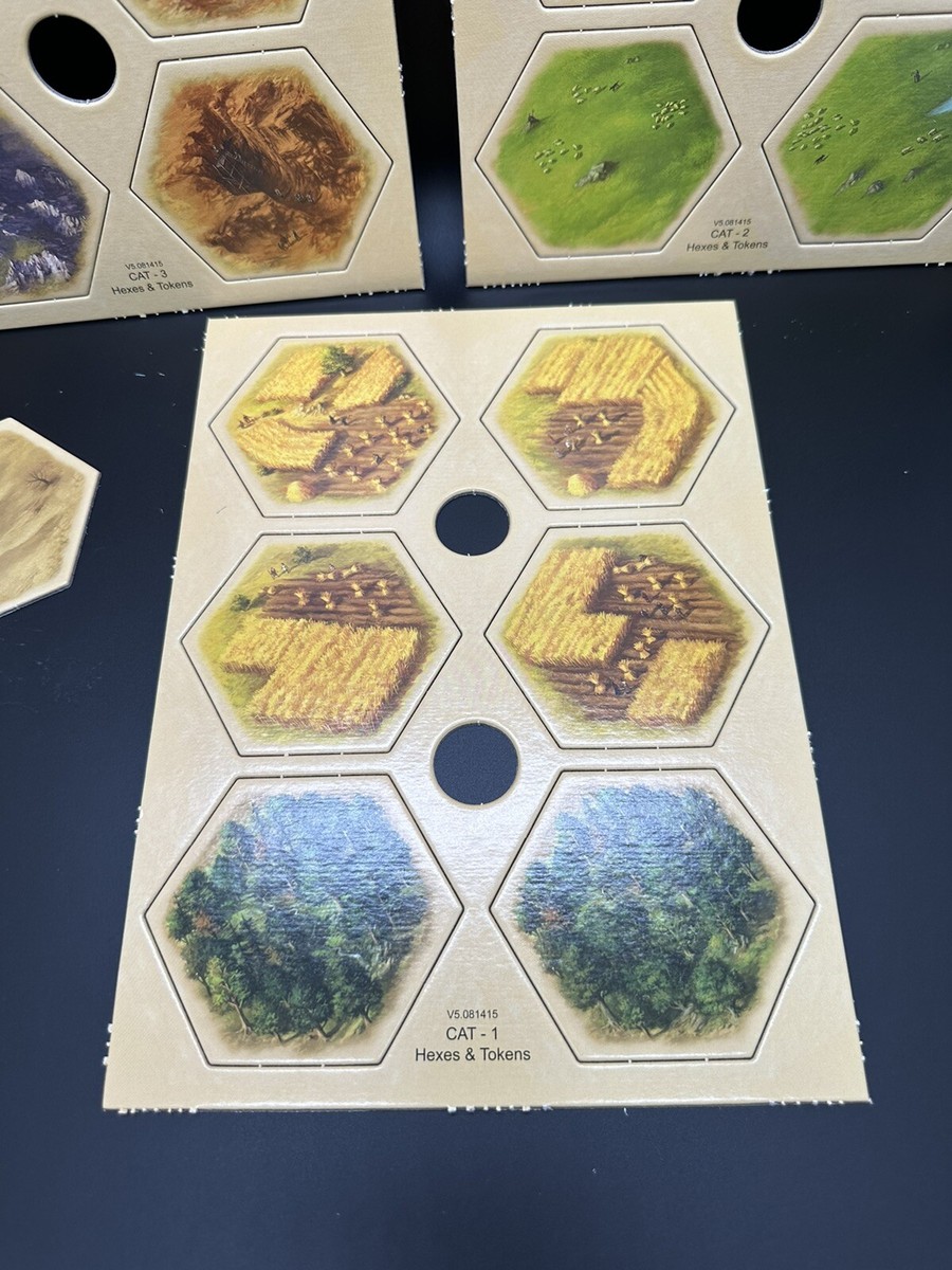 Settlers of Catan Replacement Pieces Parts Full Set of 19