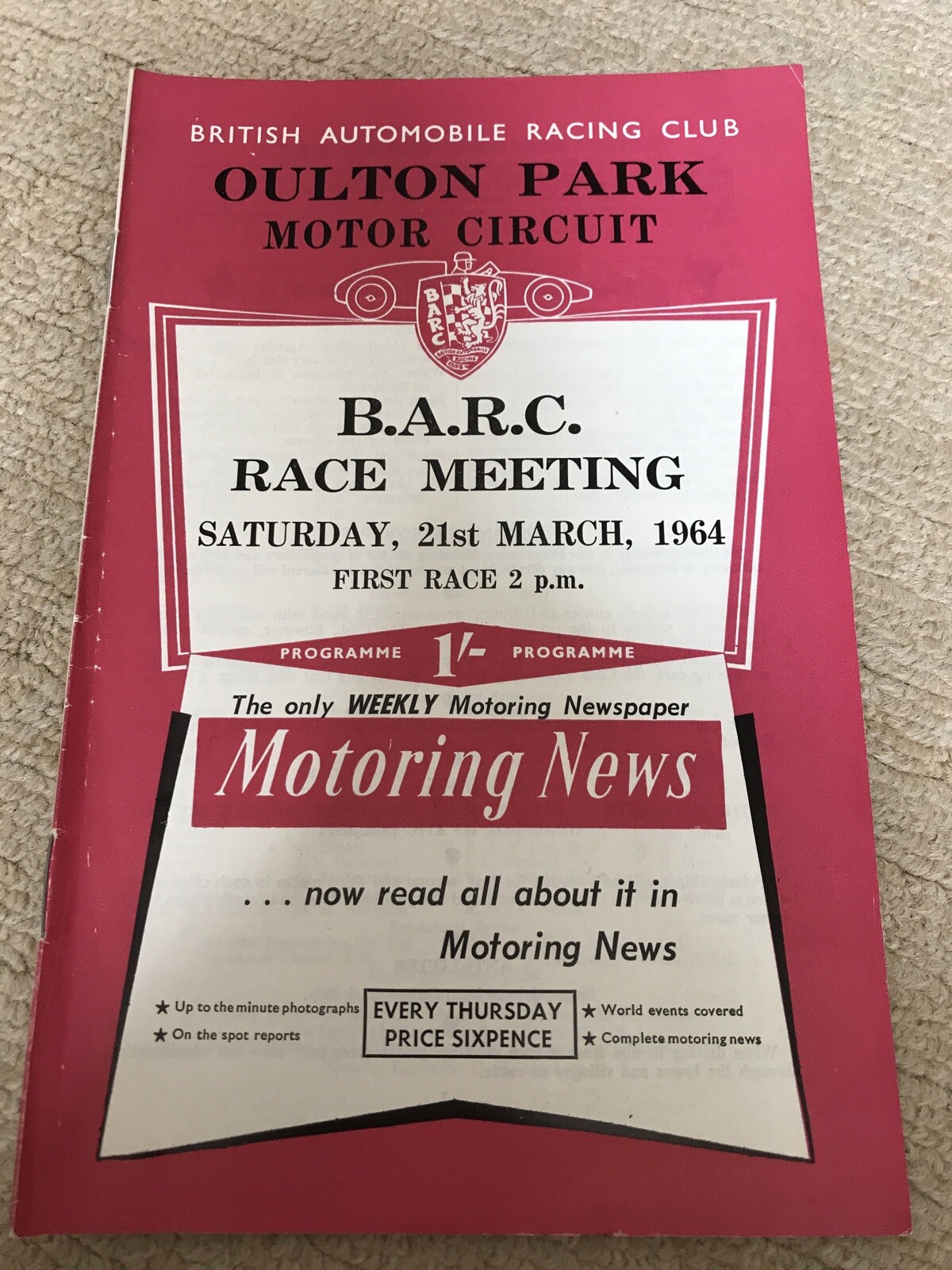 1964 OULTON PARK BARC RACE MEETING 