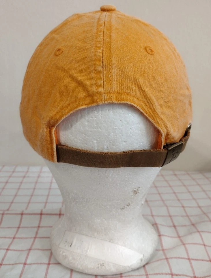VTG Cayman Islands Turtle Center Cap Hat Orange Adjustable Embroidered Summer - Image 4 of 4