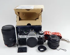 Canon AE-1 Program 35mm SLR Film Camera w/ OEM 50mm f/1.8 Lens & More NEAR MINT