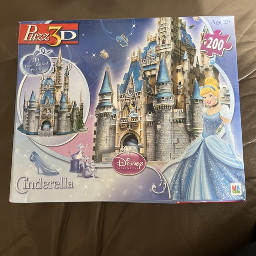 New Puzz 3D Disney Princess 200 Piece Cinderella Castle Boxed Sealed 12 ...