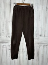 WOMENS JOAH BROWN VTG BLACK COTTON HI RISE EMPIRE JOGGER SWEATPANTS POCKETS S/M