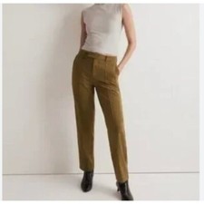 NWT Women MADEWELL The Tall Fairbanks Pant DARK OLIVE 12P