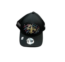 NWT New Orleans Saints New Era Crucial Catch Flex Fit Hat Cap Size Large/XL