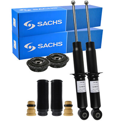 2x SACHS Stoßdämpfer + Rep-Satz Hinten für VW TOUAREG 7LA