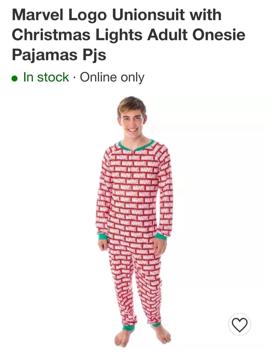 Marvel pjammy one piece bodysuit Pajamas Mens L xl eBay