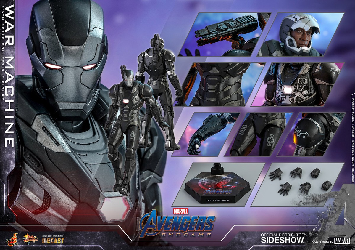 1/6 Hot Toys MMS530 D31 Avengers Endgame War Machine Diecast ~New 