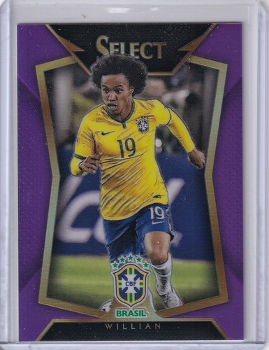 Willian 2015-16 Panini Select Soccer Purple Brasil /99 $1.50 SHIPPING