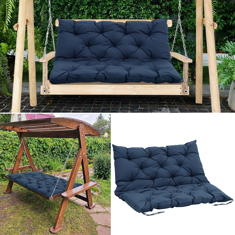 Extra Thick 2/3 Seater Bench Seat Pads Garden Swing Chair Cushions