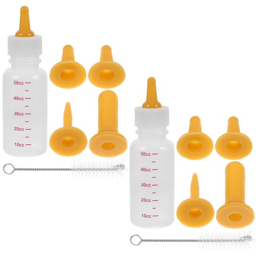 2 Set Cat Milk Bottle Pet Feeding Supplies Kitten Dog Water Nurser