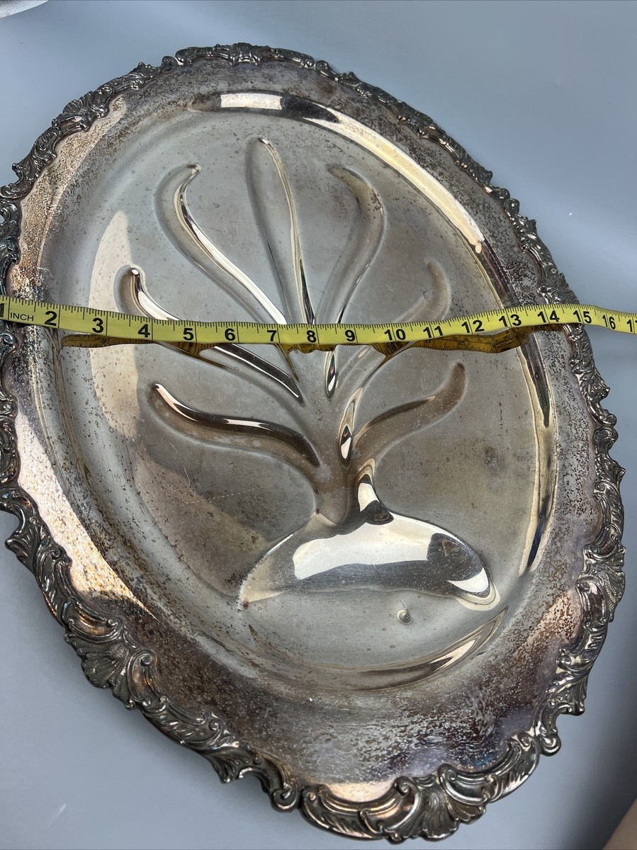 Vtg Ascot Sheffield Design Community Silverplate Footed Ornate