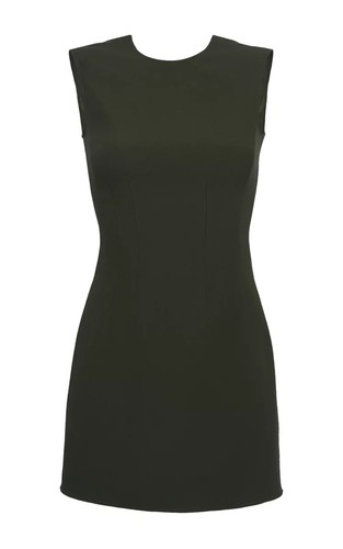 Neu Versace Minikleid Militärgrün mit Reißverschluss hinten wie auf Bella zu sehen 38 - 2 - Bild 1 von 6