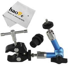 7" Stainless Steel Articulating Friction Magic Arm  Super Clamp fr Camera Video