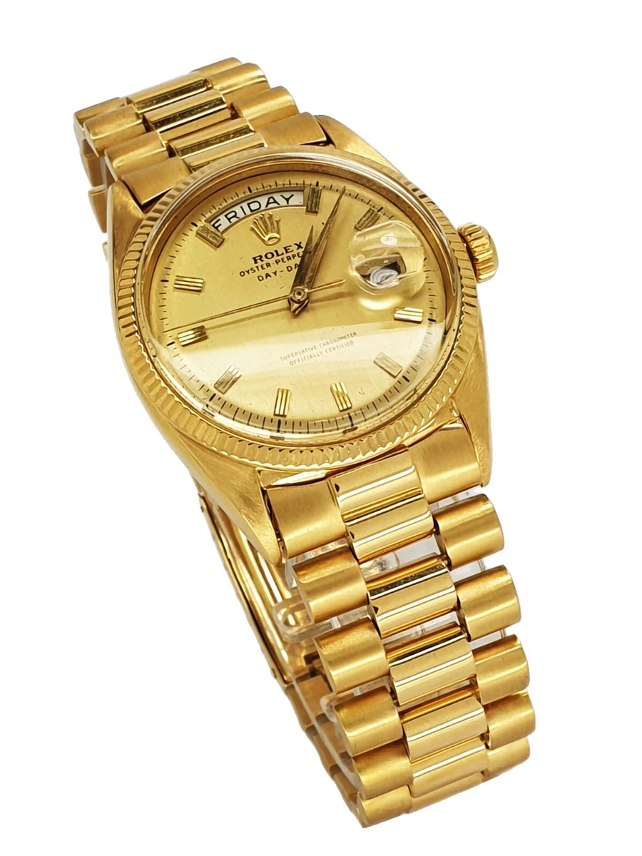 Rolex 18 hotsell karat gold