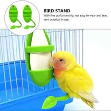 1pc Bird Chew Toy Parrot Feeder With Standing Rack Parakeet Cockatiel Cage