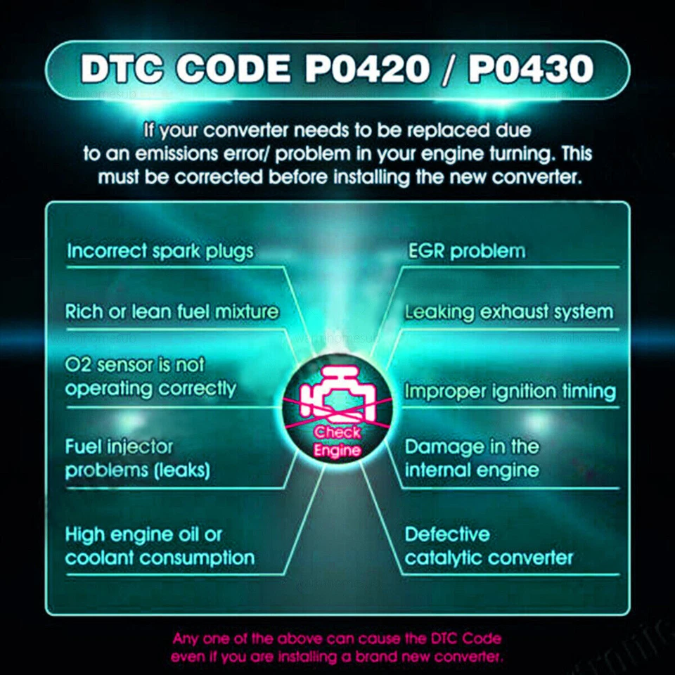 Compatível com 2001-2004 Toyota Sequoia 4.7L V8 conversor catalítico de escape conjunto direita+esquerda - Imagem 4 de 4