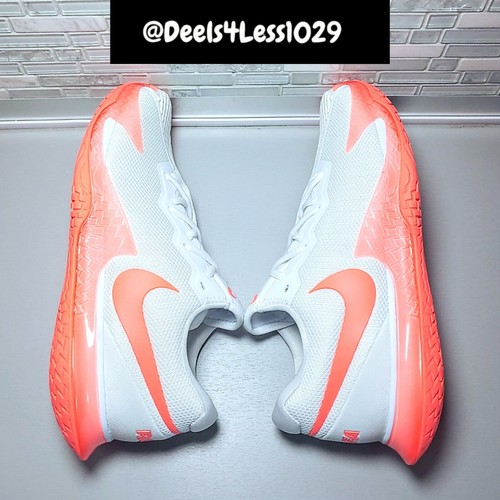 Nike Court Zoom Vapor Cage 4 Rafa Tennis Mens Size 10 White Mango DD1579-106 - Picture 4 of 5