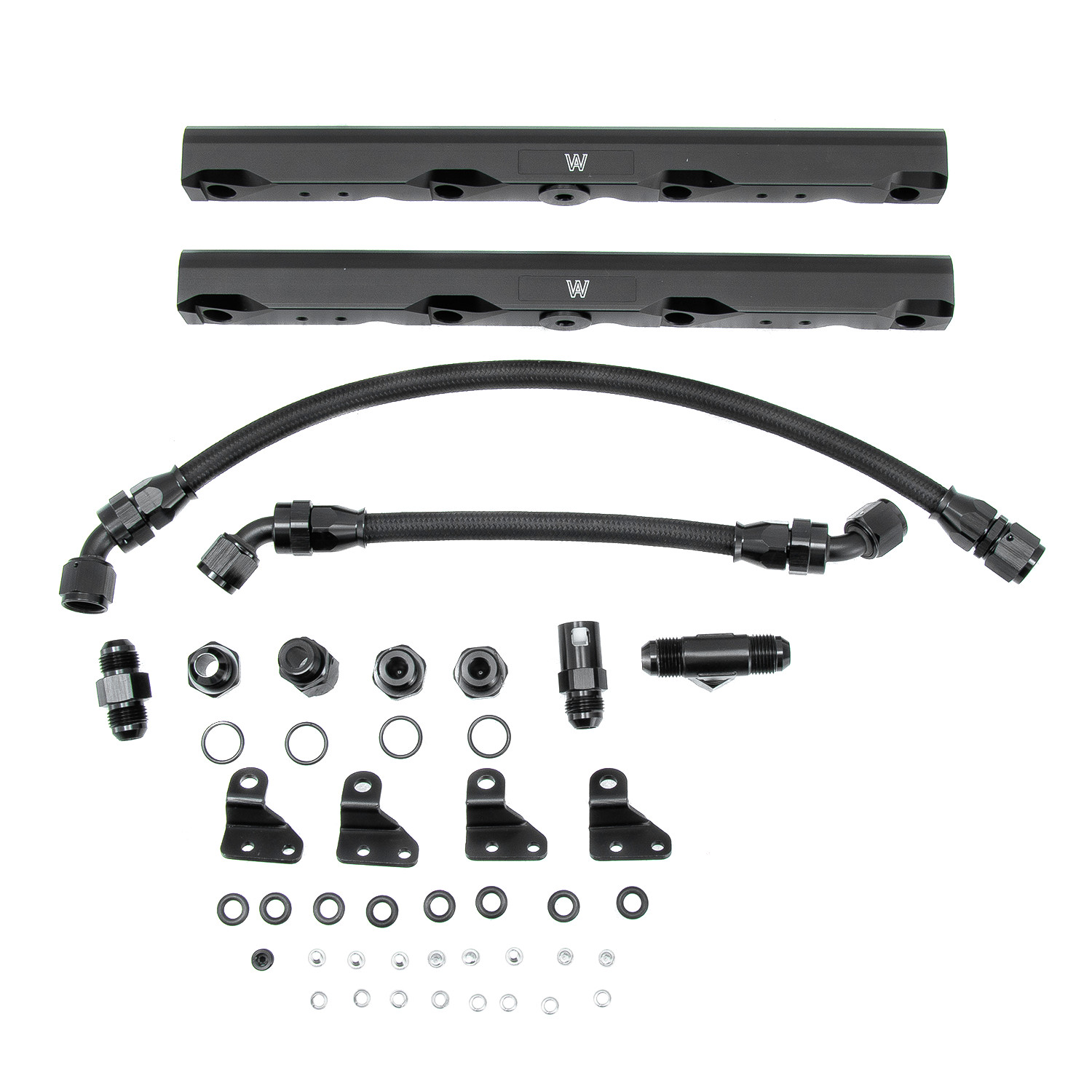 LSXR 102MM Intake Black Fuel Rails Kit for C6 Corvette LS7  