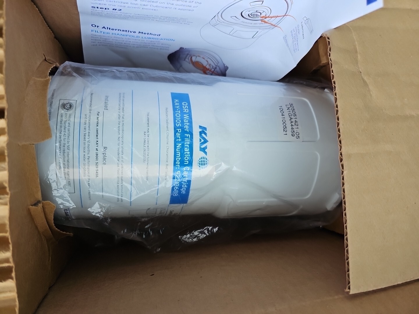 ECO TO10s ECOLAB High Capacity/Cold Water Filter/93202256/0.5