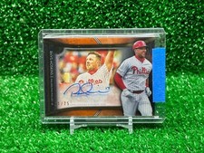 2020 Topps Tribute Franchise Best Auto Orange #'d 01/25 Rhys Hoskins Case Hit RT
