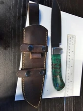 CFK Handmade D2 Custom PINE CONE Corelon Hunting Camping Knife W/ SHEATH