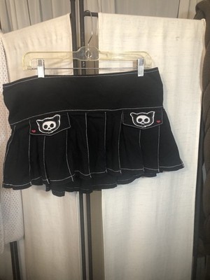 Tripp New York Skelanimals Kit The Cat Skirt Pleated Mini With Buttons Large