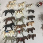 Vintage 80's Playmobil Horses Lot 19 In All