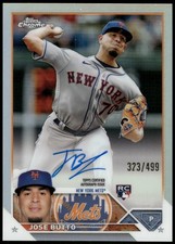 2023 Topps Chrome Update #RA-JBU Jose Butto Autographs Refractor #/499