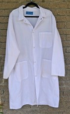 Aramark White Lab Coat Size XL 41" 24" Halloween Cosplay