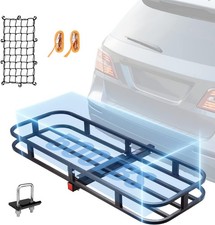 53 X 19 5 In Hitch Cargo Carrier 500lb Capacity Trailer Mount Basket