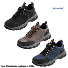 Fittington Men's Low Top Hiking Shoes Non-Slip Arch Support Durable Cushioned