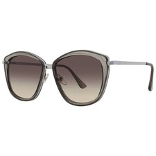 Nine West 39389RNJ104 Smoke Oval Ladies Sunglasses 10244991.BEA BRNSMK