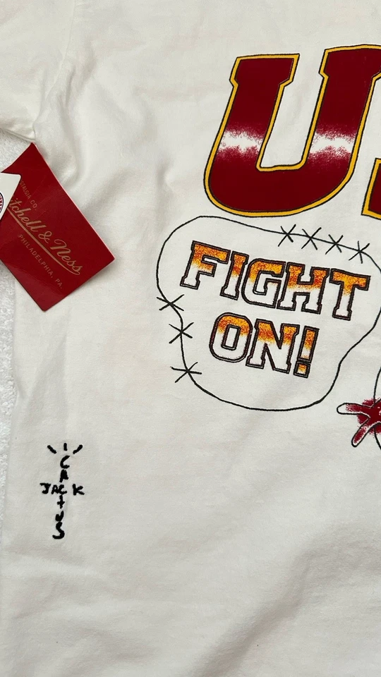 Camiseta Travis Scott Cactus Jack & Mitchell & Ness USC TrojanS Talla: M Foto 2 de 4